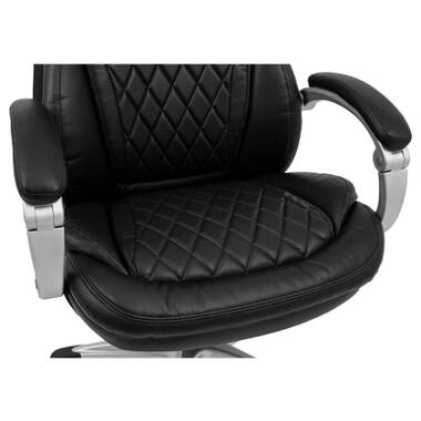 Офісне крісло Richman Преміо Пластик Річ Synchro Шкіра Спліт Чорна (R00000042321) фото №10