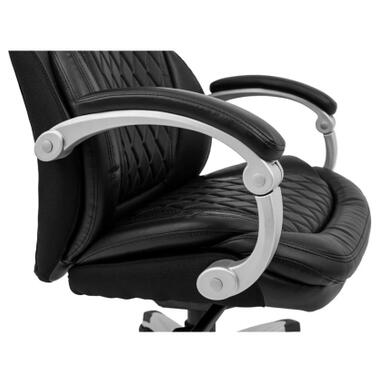 Офісне крісло Richman Преміо Пластик Річ Synchro Шкіра Спліт Чорна (R00000042321) фото №11