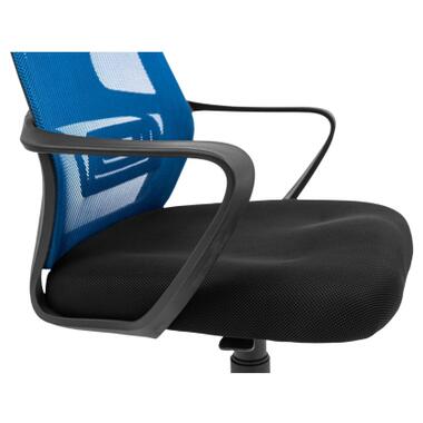 Офісне крісло Richman Профі Пластик Піастра Сітка чорна + синя (ADD0003190) фото №7