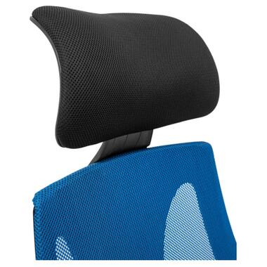 Офісне крісло Richman Профі Пластик Піастра Сітка чорна + синя (ADD0003190) фото №10