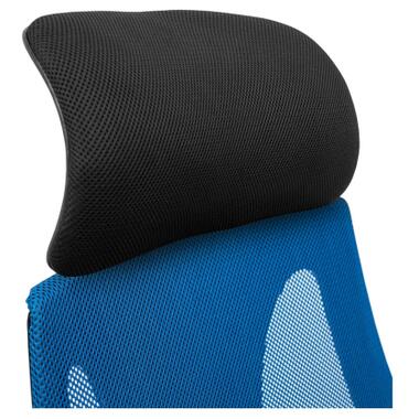 Офісне крісло Richman Профі Пластик Піастра Сітка чорна + синя (ADD0003190) фото №9