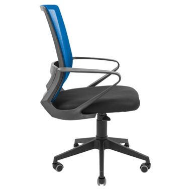 Офісне крісло Richman Робін Пластик Піастра Сітка чорна + синя (ADD0003028) фото №3