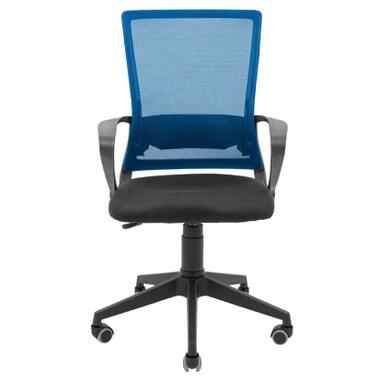 Офісне крісло Richman Робін Пластик Піастра Сітка чорна + синя (ADD0003028) фото №2