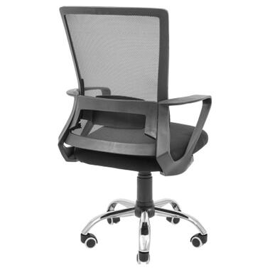 Офісне крісло Richman Робін Хром Піастра Сітка чорна + сіра (ADD0003071) фото №4
