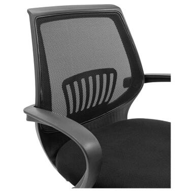 Офісне крісло Richman Стар Хром Піастра Сітка чорна + сіра (ADD0003156) фото №7