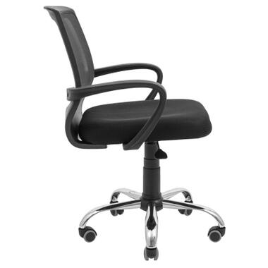 Офісне крісло Richman Стар Хром Піастра Сітка чорна + сіра (ADD0003156) фото №3