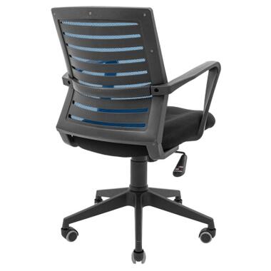 Офісне крісло Richman Флеш Ю Пластик М-1 (Tilt) Сітка чорна + синя (ADD0003030) фото №4