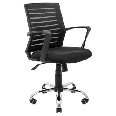 Офісне крісло Richman Флеш Ю Хром М-1 (Tilt) Сітка чорна (KR0003866) фото №1