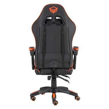 Кресло игровое MeeTion SportChair CHR04 черно-оранжевое фото №3