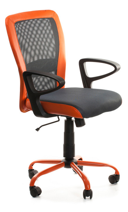 Кресло Office4You Leno (27783) Grey/Orange фото №2