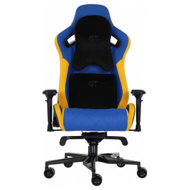 Крісло ігрове GT Racer X-0724 Blue/Yellow фото №2