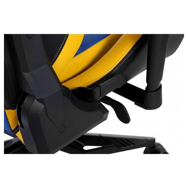 Крісло ігрове GT Racer X-0724 Blue/Yellow фото №11
