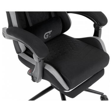 Крісло ігрове GT Racer X-2324 Black/Gray (X-2324 Fabric Black/Gray) фото №6