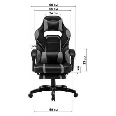 Крісло ігрове GT Racer X-2749-1 Black/Red фото №8
