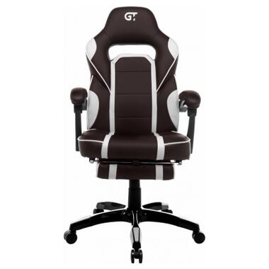 Крісло ігрове GT Racer X-2749-1 Dark Brown/White фото №3