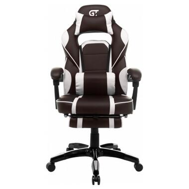 Крісло ігрове GT Racer X-2749-1 Dark Brown/White фото №2