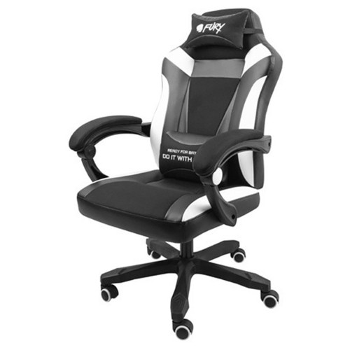 Ігрове крісло Gaming Chair Fury Avenger M, 50мм, Black-White (NFF-1710) фото №10