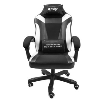 Ігрове крісло Gaming Chair Fury Avenger M, 50мм, Black-White (NFF-1710) фото №8