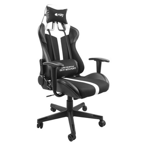Ігрове крісло Gaming Chair Fury Avenger XL, 60мм, Black-White (NFF-1712) фото №3