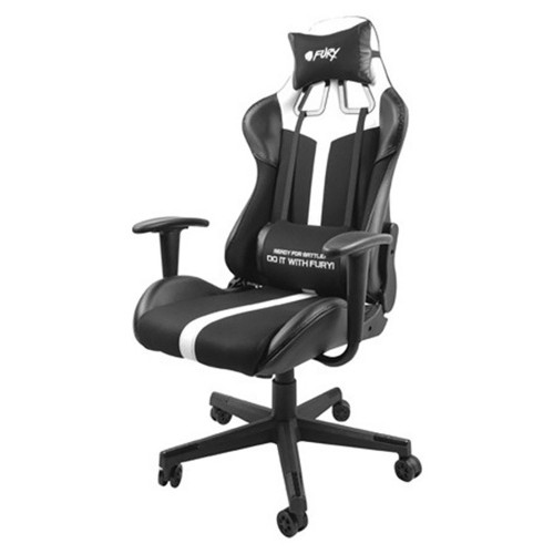 Ігрове крісло Gaming Chair Fury Avenger XL, 60мм, Black-White (NFF-1712) фото №14