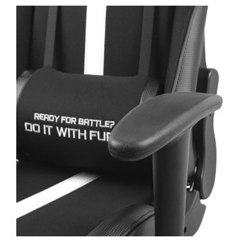 Ігрове крісло Gaming Chair Fury Avenger XL, 60мм, Black-White (NFF-1712) фото №55