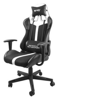 Ігрове крісло Gaming Chair Fury Avenger XL, 60мм, Black-White (NFF-1712) фото №11