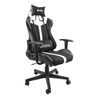 Ігрове крісло Gaming Chair Fury Avenger XL, 60мм, Black-White (NFF-1712) фото №5