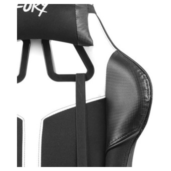 Ігрове крісло Gaming Chair Fury Avenger XL, 60мм, Black-White (NFF-1712) фото №60