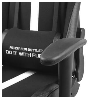 Ігрове крісло Gaming Chair Fury Avenger XL, 60мм, Black-White (NFF-1712) фото №51