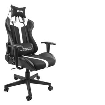 Ігрове крісло Gaming Chair Fury Avenger XL, 60мм, Black-White (NFF-1712) фото №1