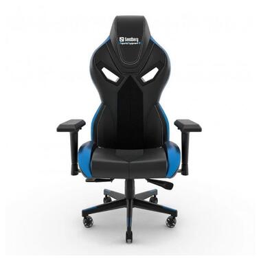 Ігрове крісло Sandberg Voodoo Gaming Chair Black/Blue 4 клас, 150 кг (640-82) фото №2