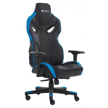 Ігрове крісло Sandberg Voodoo Gaming Chair Black/Blue 4 клас, 150 кг (640-82) фото №1
