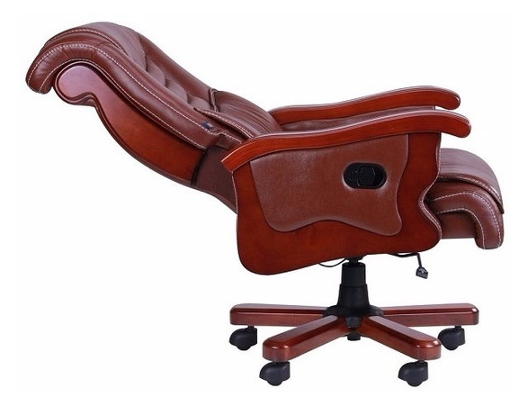 Кресло AMF Монреаль кожа Коричневая (675-B+PVC) фото №4