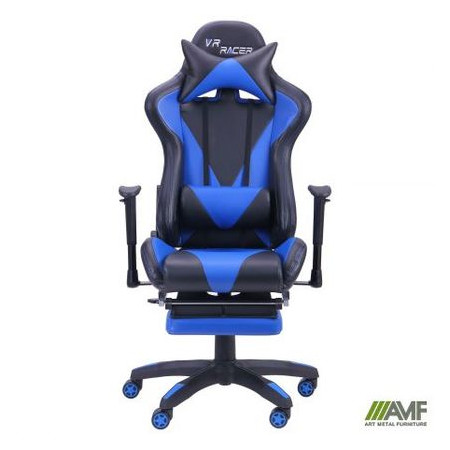 Крісло AMF VR Racer BN-W0109A чорний/синій (515277) фото №3