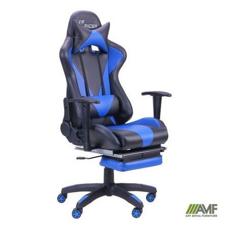 Крісло AMF VR Racer BN-W0109A чорний/синій (515277) фото №1