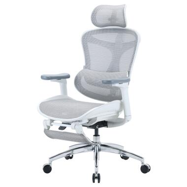 Офисное кресло Sihoo DORO C300L Mesh White with foo (DORO-C300L-A3-102-JT) фото №4