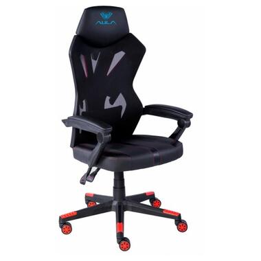 Крісло для геймерів Aula F010 Gaming Chair Black/Red (6948391286228) фото №2