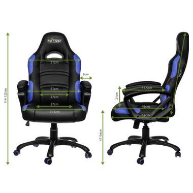 Крісло ігрове Gamemax GCR07-Nitro Concepts Blue (GCR07 Blue) фото №8