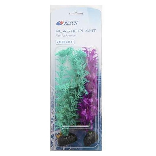 Набір акваріумних рослин Resun Plk 139, пластик, 3 шт (66075) фото №1