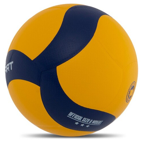 М'яч волейбольний Zelart VB-7450 №5 Жовто-синій (57363023) фото №3