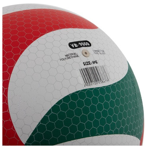М'яч волейбольний Zelart VB-9000 №5 Біло-зелено-червоний (57363025) фото №4