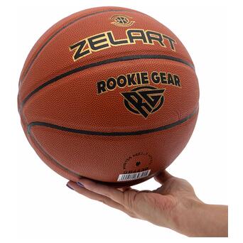 М'яч баскетбольний Zelart Rookie Gear GB4430 №7 Коричневий (57363049) фото №5