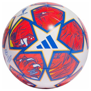 М'яч для футболу Adidas UCL Training біло-червоний IN9332 3 (M-13557617) фото №1