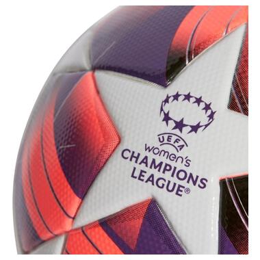 М'яч для футболу Adidas Womens UCL League біло-рожево-фіолетовий IX4050 5 (M-13701998) фото №4