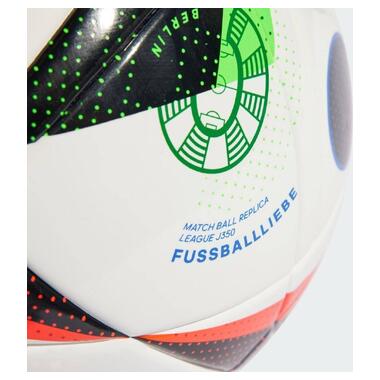 Футбольний мяч Adidas Euro24 Fussballiebe League J350 IN9376 розмір 5 універсальний (M-13612478) фото №4
