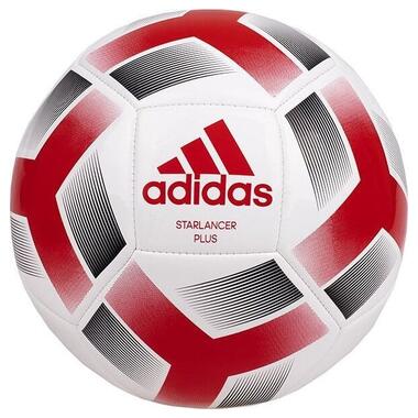М'яч для футболу Adidas Starlancer Plus біло-червоний IA0969 4 (M-13557599) фото №1