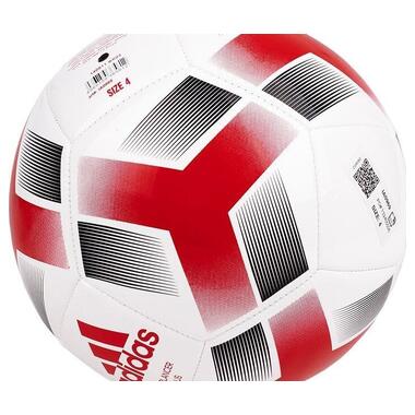 М'яч для футболу Adidas Starlancer Plus біло-червоний IA0969 5 (M-13557597) фото №2