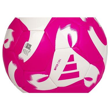 М'яч для футболу Adidas Tiro Club біло-рожевий HZ6913 4 (M-13503420) фото №3