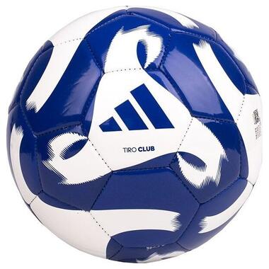 М'яч для футболу Adidas Tiro Club синьо-білий HZ4168 4 (M-13876535) фото №1