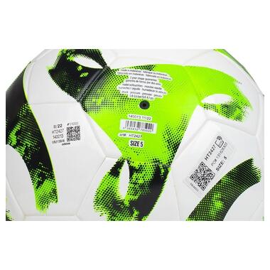 М'яч для футболу Adidas Tiro Junior 350 League біло-зелений HT2427 5 (M-13503311) фото №2